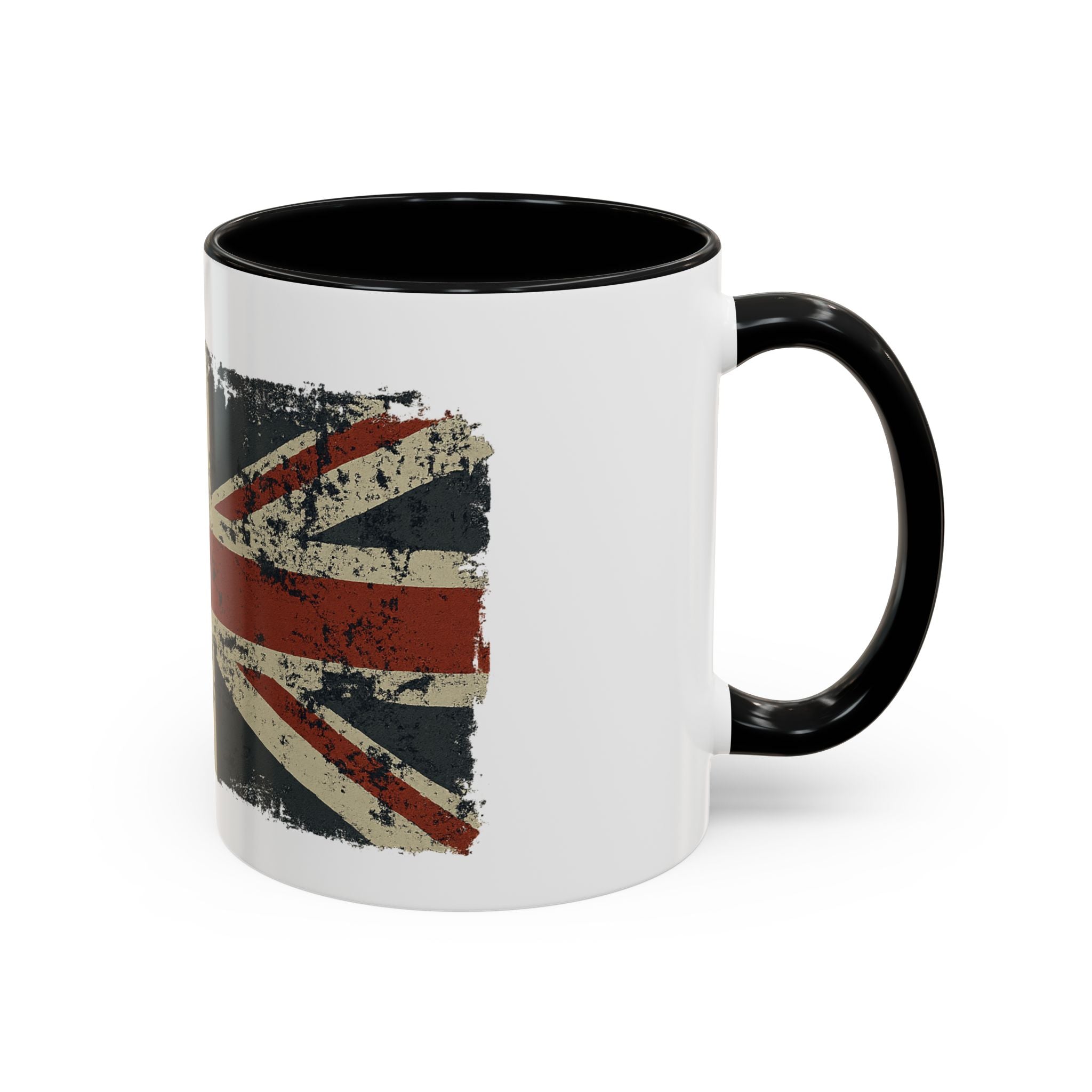 Brit-Themed Accent Coffee Mug | Vintage Union Jack Design | Perfect Gift for Tea Lovers, British Expat, Home Decor
