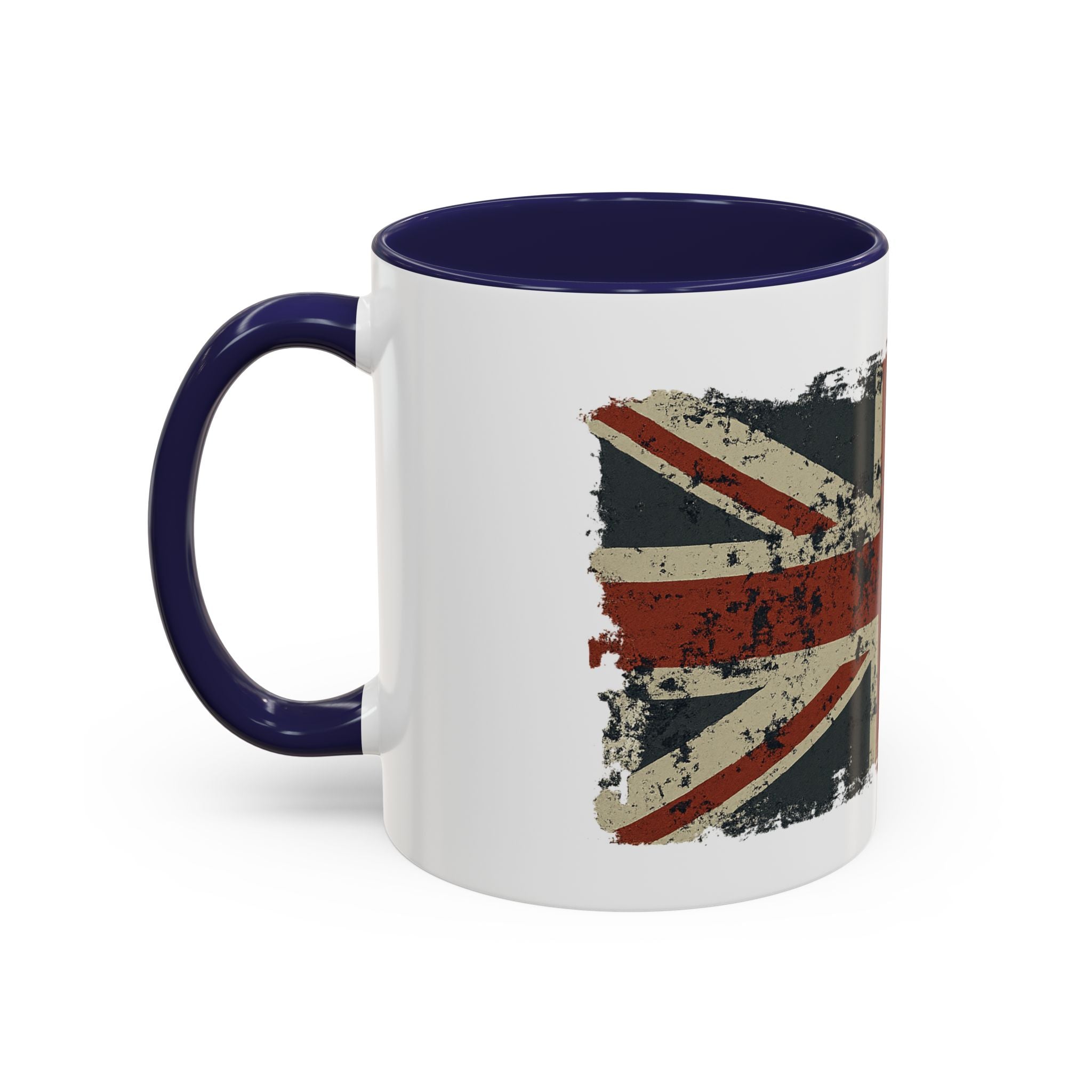 Brit-Themed Accent Coffee Mug | Vintage Union Jack Design | Perfect Gift for Tea Lovers, British Expat, Home Decor