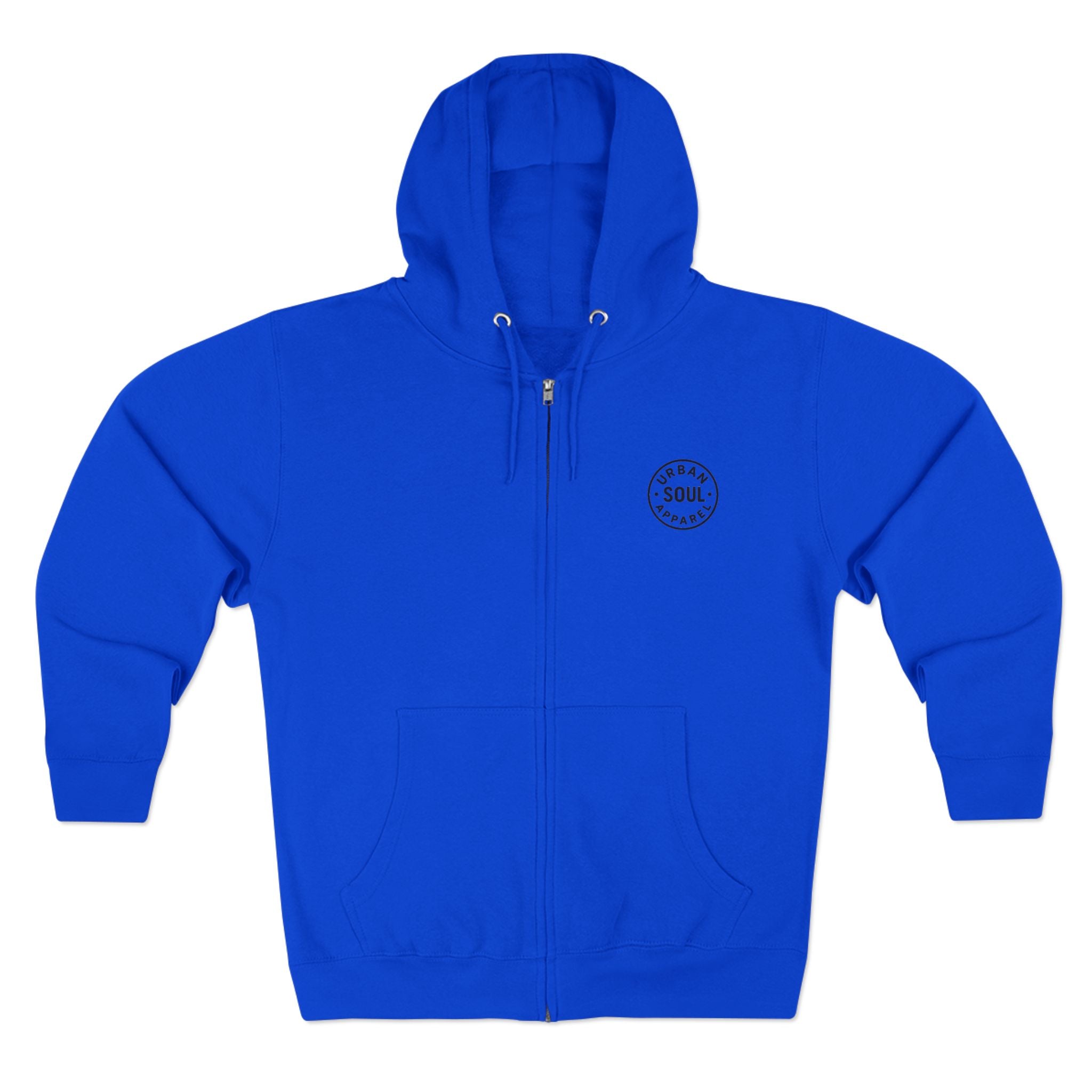 Urban Soul Apparel  Zip Hoodie with Vintage Soul Design, Perfect for Casual Outfits, Gift for Friends, Comfortable Layering, Great for Relaxing