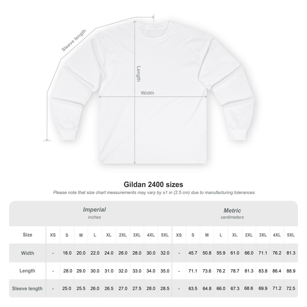 Unisex Long Sleeve Tee with Minimalist Design - Perfect for Casual Outings, Layering, and Gifts for All Occasions, Streetwear, [...]