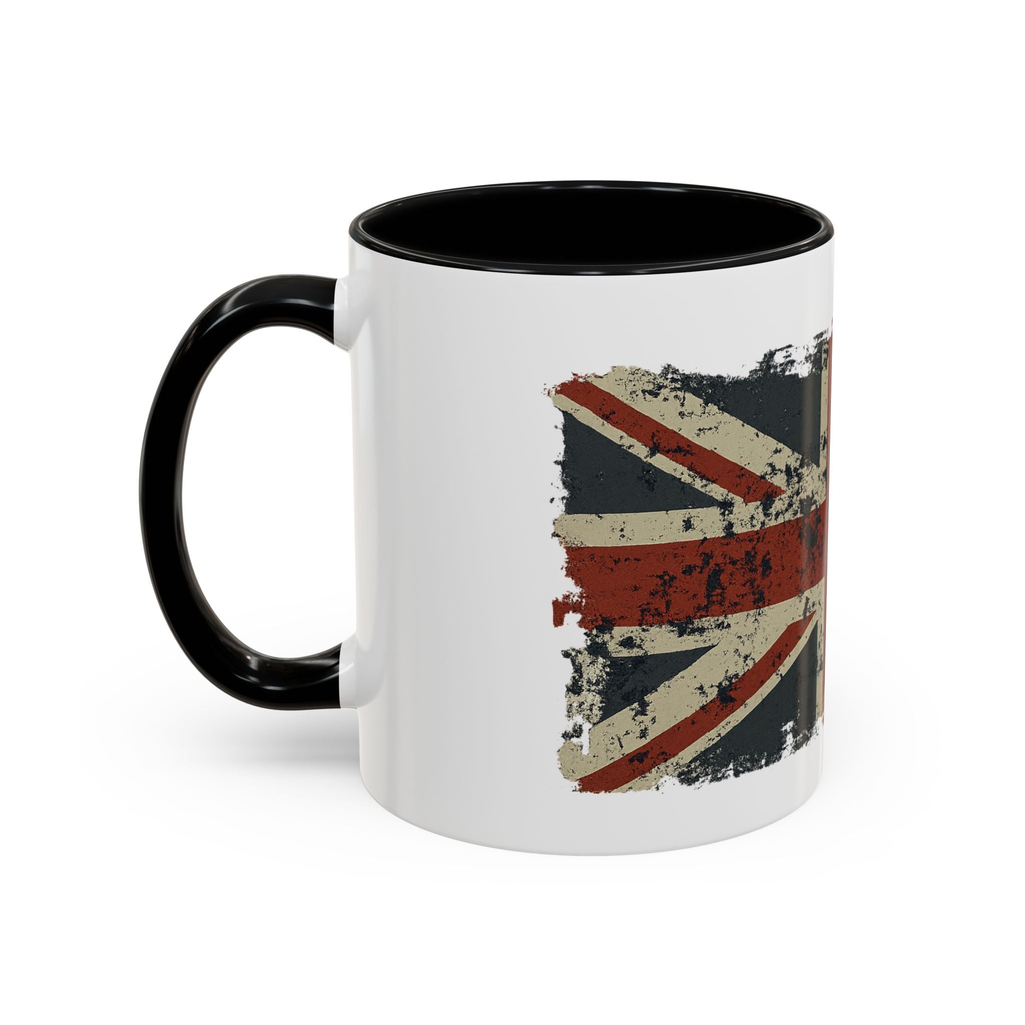 Brit-Themed Accent Coffee Mug | Vintage Union Jack Design | Perfect Gift for Tea Lovers, British Expat, Home Decor