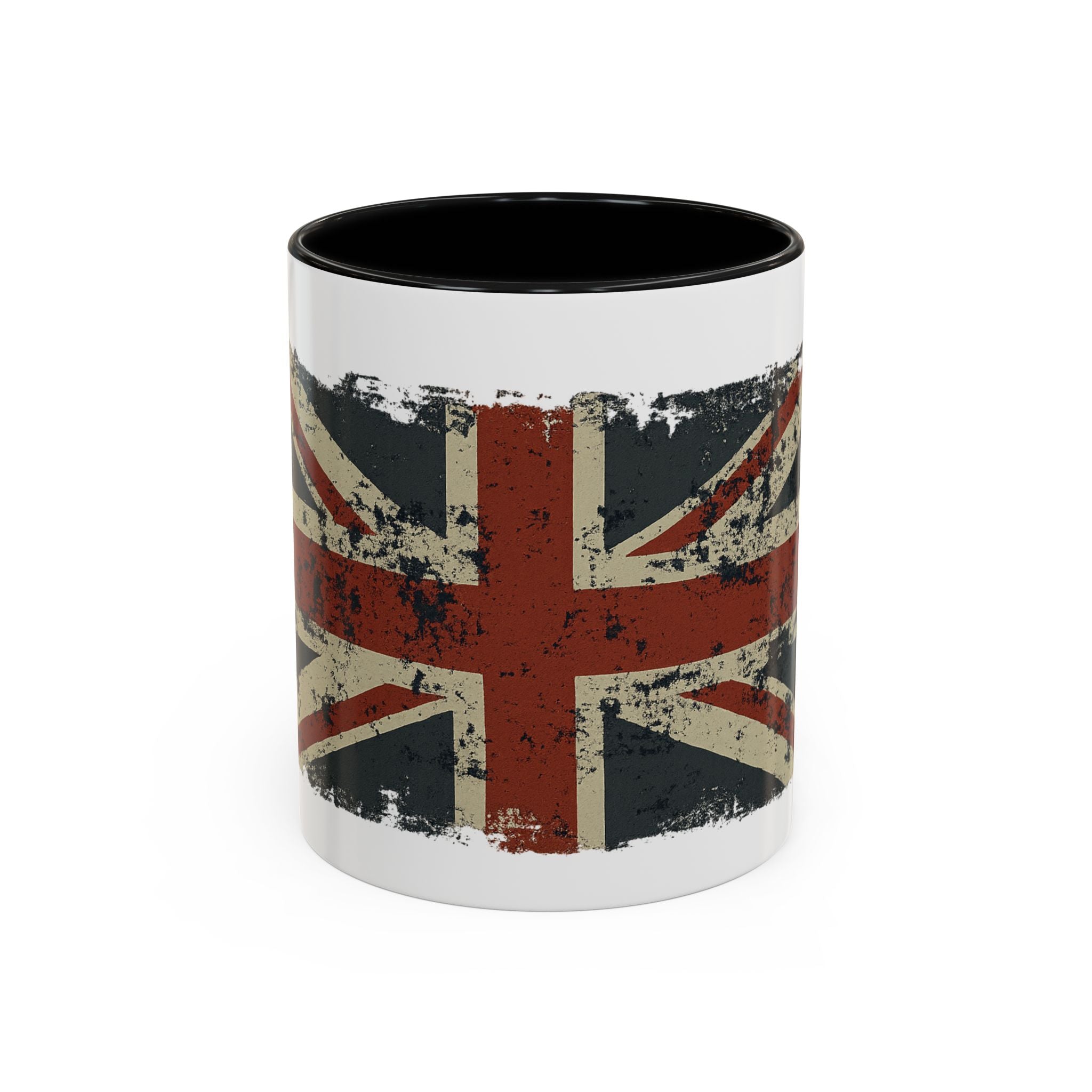 Brit-Themed Accent Coffee Mug | Vintage Union Jack Design | Perfect Gift for Tea Lovers, British Expat, Home Decor
